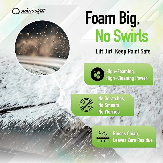 Nanoskin BUBBLE BATH Foaming Car Wash Shampoo 16 Oz. - Image 3