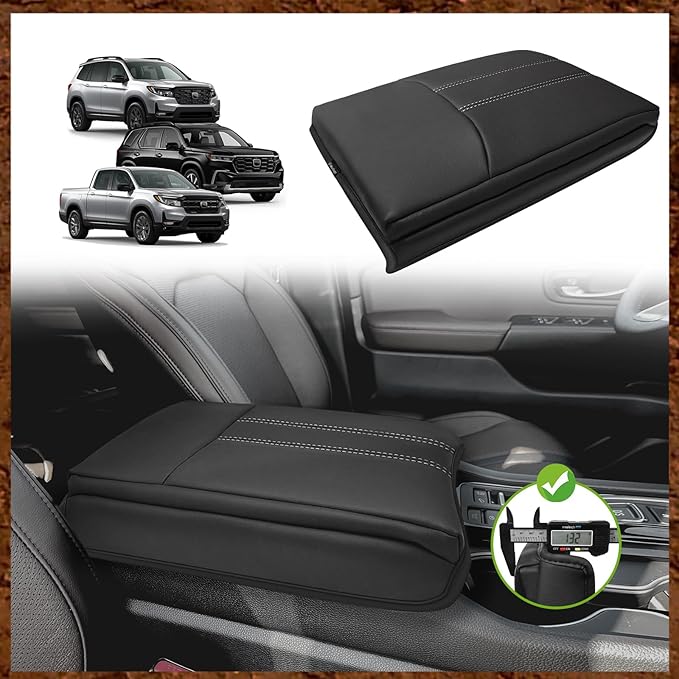 Muslogy Center Console Cover Extra Thick Armrest Pad Compatible by Muslogy