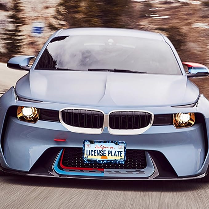 Blue Lightning License Plate Frames - Image 6