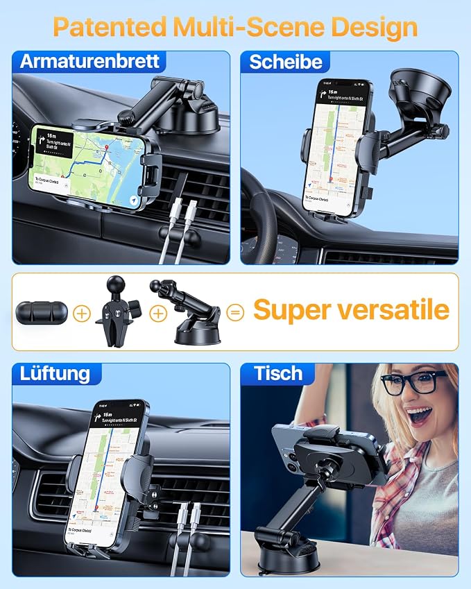 YRU Car Phone Holder Mount, Dashboard Cell Phone Holder - Image 4