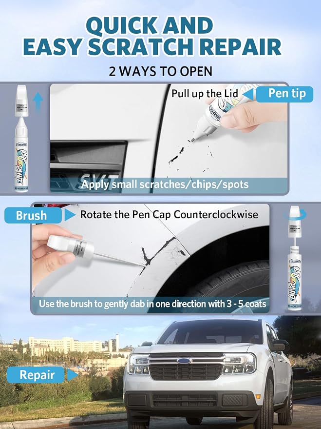 Tuxedo Black Touch Up Paint for Ford, Car Paint Scratch Repair Remover Pen - Image 6