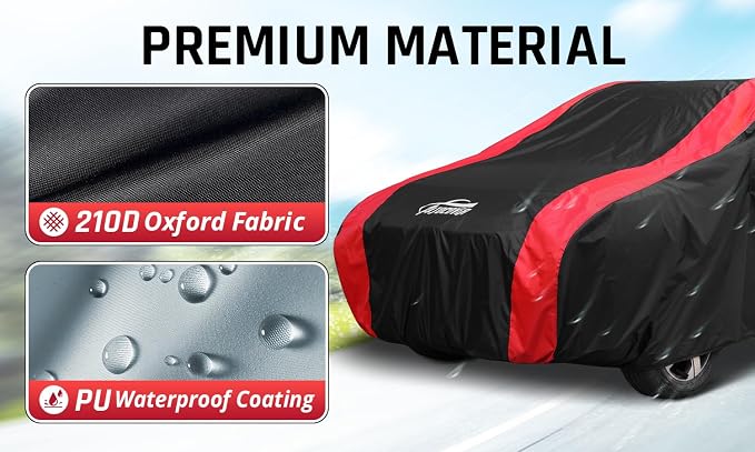 SUV Car Cover Waterproof All Weather Protection - Image 2
