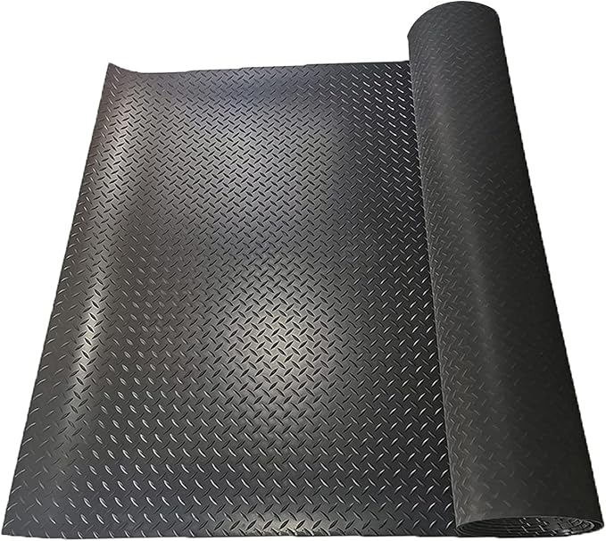 Boshen 7.5Ft x 17Ft Garage Floor Mat 2.5mm Thickened Rubber Flooring Roll by Boshen