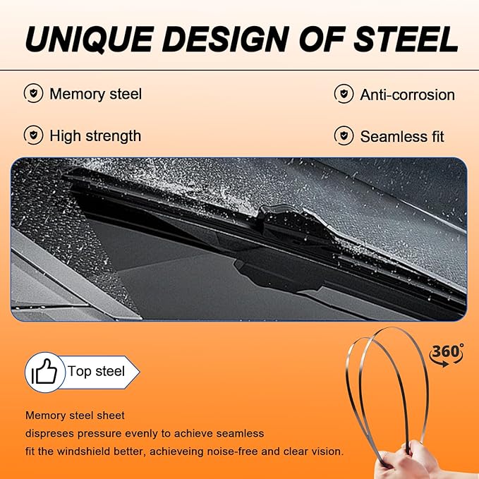 HULADAED® 26'' 22'' 12'' Windshield Wipers Replacement - Image 3