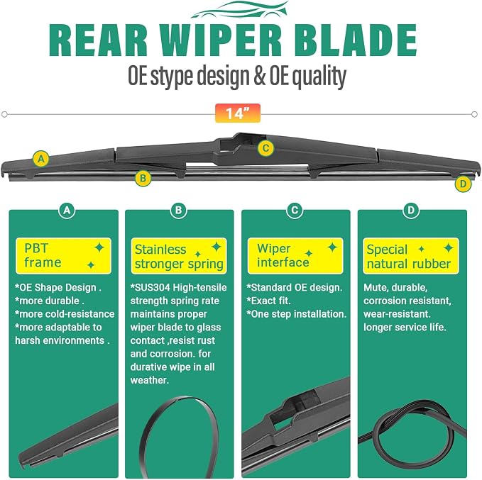 26" 16" 14" Windshield Wiper Blades Replacement - Image 4