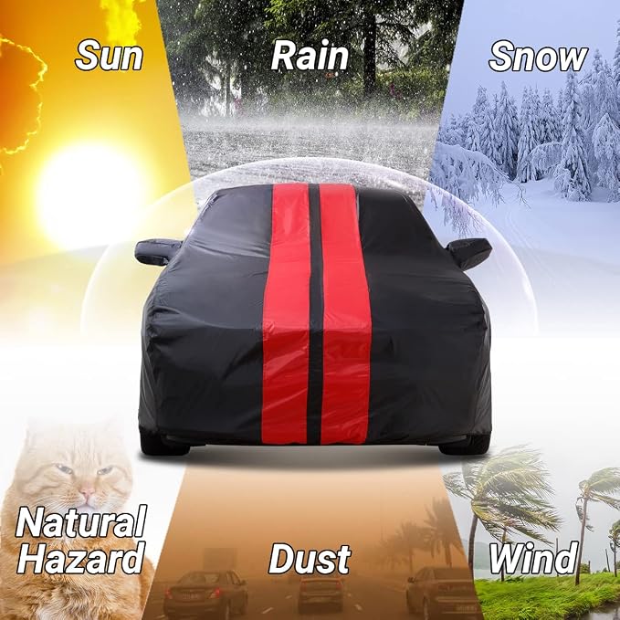 iCarCover Custom Car Cover for 2010-2024 Chevy Camaro LT, SS Waterproof All - Image 6