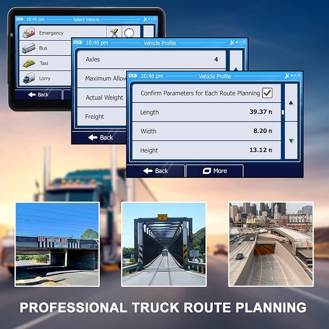 GPS Navigation for Car Truck Navigator Latest Maps 7 Inch Touch Screen Vehicle - Image 5
