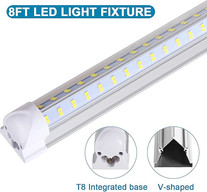 8FT LED Shop Light Fixture - 150W 19000LM - Image 4