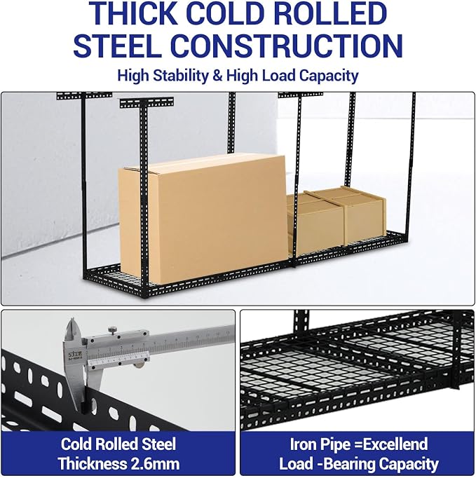 Overhead Garage Storage Rack, Heavy Duty Ceiling Storage Racks - Image 5
