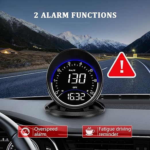 Auto GPS Speedometer G6, Car HUD Head Up Display HD Display, Overspeed Alarm - Image 4