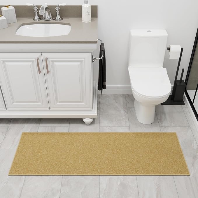 Ottomanson Hallway Runner Rug 20" x 59" Non Slip Solid Area Rugs Easy to Clean - Image 12