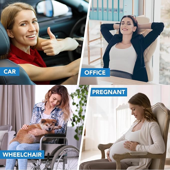 Lumbar Support Pillow for Car, Memory Foam Lumbar Pillow for Lower Back Pain - Image 7