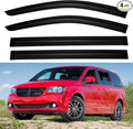Window Visors Rain Guards for 2008-2020 Dodge Grand Caravan, Out-Channel Window by YQAUTEC