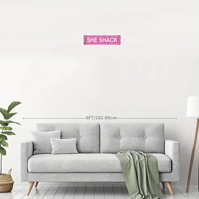SHE SHACK Space Vintage Metal Tin Sign, Street Sign, Home Decor, Room Decor - Image 3