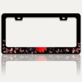 Red Moon Butterfly License Plate Frame Night Forest License Plate Holders Funny by RTINRAN