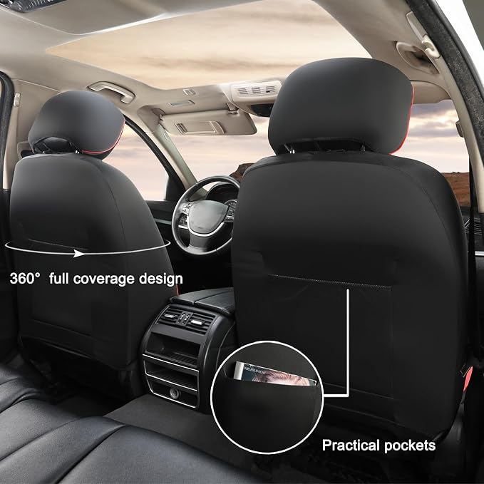 GIANT PANDA Front Seat Cover for Nissan, 3D Air Mesh Car Seat Covers Custom Fit - Image 3