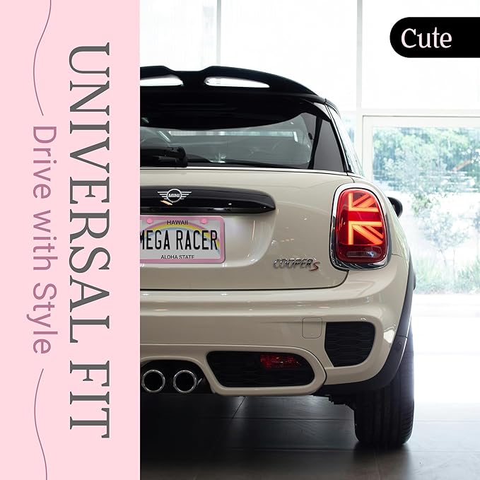 Premium Princess Pink License Plate Frames – 2 Pack, Rust-Free Stainless Steel - Image 3