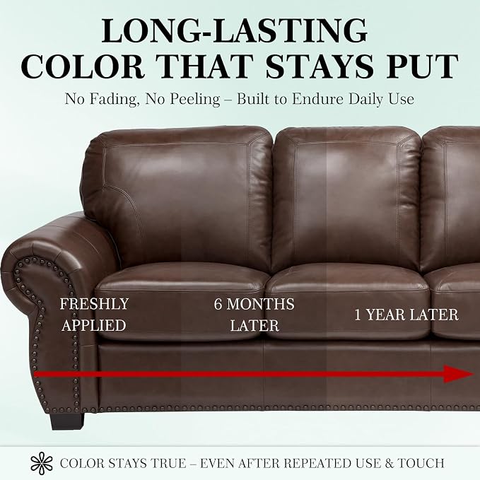 Leather Color Restorer, Recoloring Balm, Scratch Remover, Repair Kit - Image 5