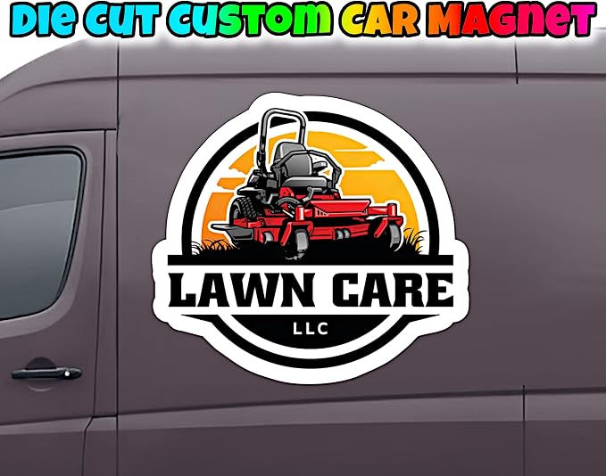 Die Cut Custom Car Magnet Sign | Personalized Logo - Image 3
