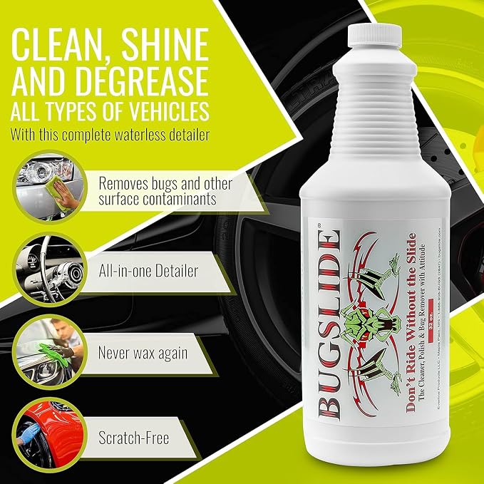 BugSlide Bug Remover Spray – All Purpose Car Cleaner & Detailer, - Image 5