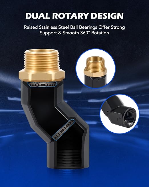 Orion Motor Tech 1" NPT Fuel Hose Nozzle Swivel - Image 4
