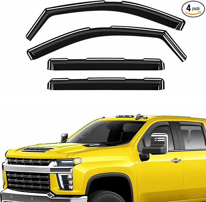 Extra Durable Window Deflectors In-Channel Visors Rain Guards Fit by AEROGUYSCustomfitrainguard