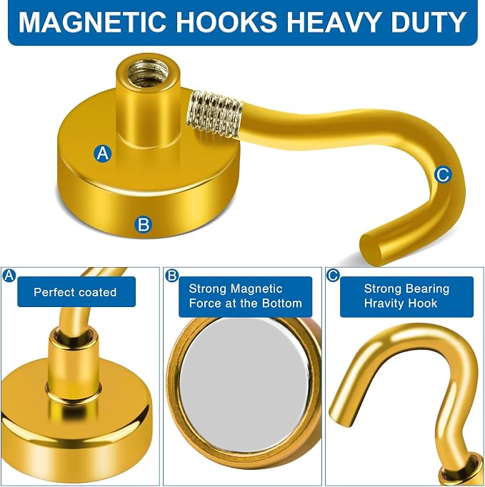 LOVIMAG Cruise Must Haves, 80Lb Magnet Hooks, Cruise Magnets - Image 5