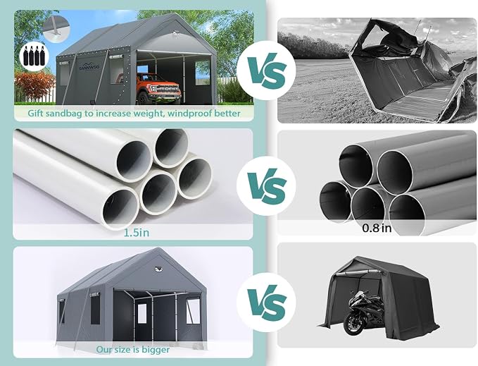 Carports 13X25 Heavy Duty, Car Ports - Image 5