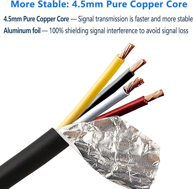 Car Video Extension Cable 4 Pin Aviation Waterproof Shockproof - Image 4