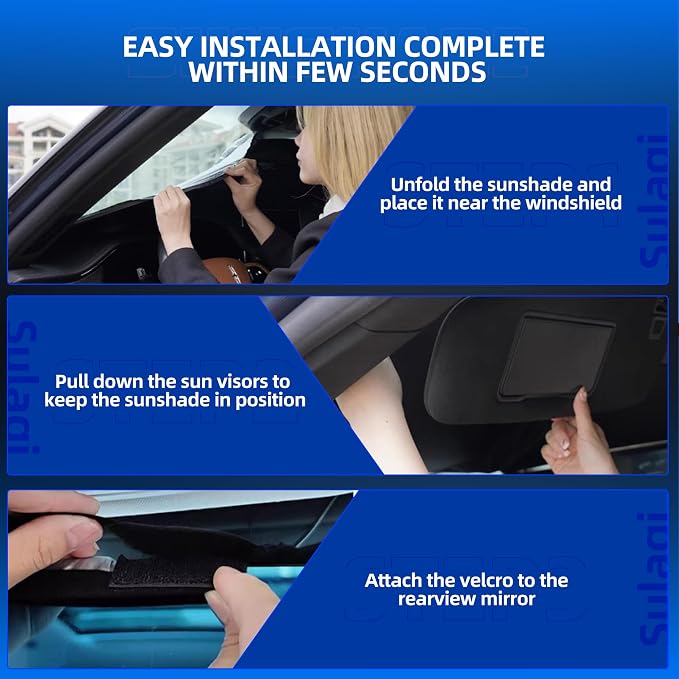Windshield Sun Shade for Kia Sportage NQ5 2023-2025 Foldable Sunshade Custom - Image 5