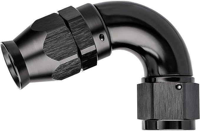 EVIL ENERGY 10AN 120 Degree PTFE One Piece Full Flow End Hose Fitting Aluminum by EVILENERGY