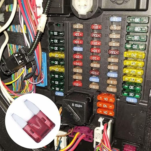 100 Pack Auto Fuses 40 AMP APM/ATM 32V Mini Blade Style Fuses 40A Short Circuit - Image 5