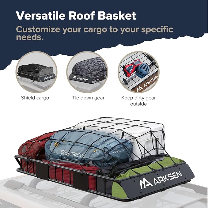 ARKSEN 54 x 34 x 6 Inch Universal Roof Rack - Image 3
