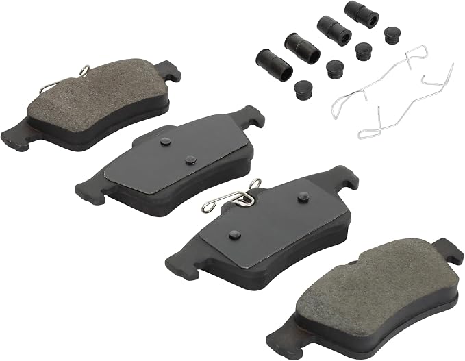 Premium Semi-Metallic Rear Brake Pads Compatible - Image 2