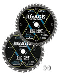 5-1/2-Inch 24&40-Tooth Circular Saw Blade by UXACETOOLS