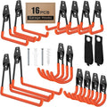 16 Pack Garage Hooks with Anti-Slip Coating Heavy Duty Wall Mount Hooks by Unknown