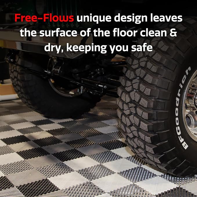 RaceDeck Free-Flow Open Rib Self-Draining Design, Durable Copolymer Plastic - Image 4