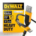 DEWALT Heavy Duty USB to Lightning Cable Durable iPhone Charger, Lightning by DEWALT