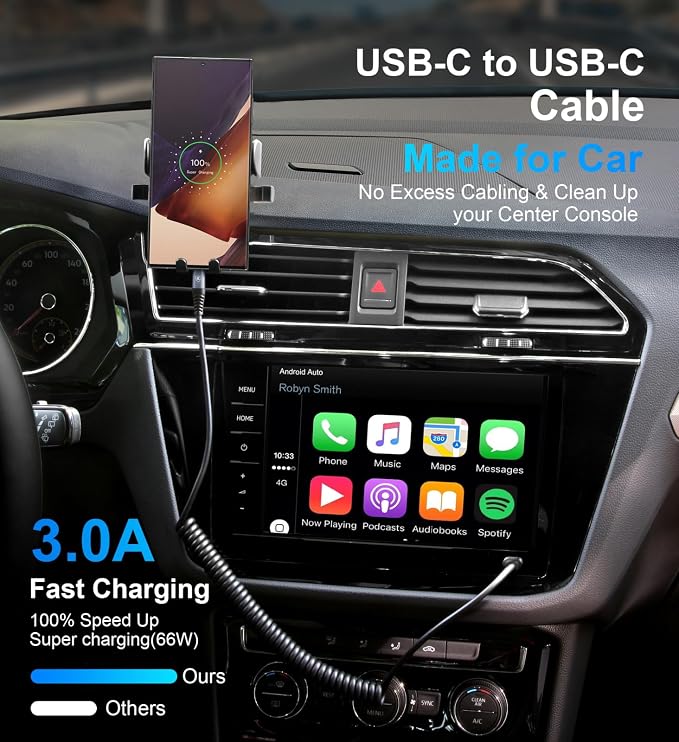 USB C to USB C Cable 6ft, Type C Fast Charging - Image 3