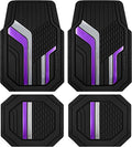 Skechers Heavy Duty Rubber Car Floor Mats, Dual Color Design Floor Mats by Skechers