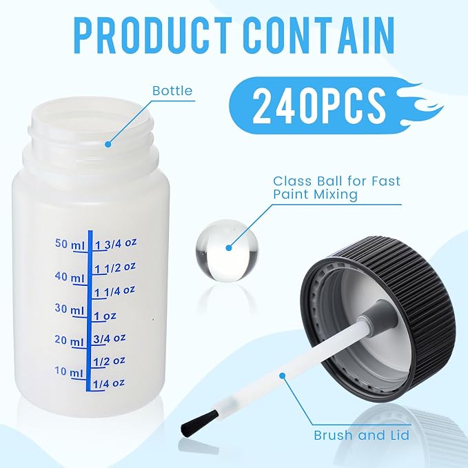 Mumufy 30 Pcs Touch up Paint Bottles - Image 3