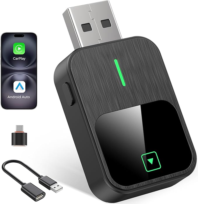 2-in-1 Wireless CarPlay & Android Auto Adapter by Unknown