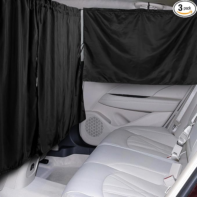 Set of 3 Car Privacy Curtains by PAMASE