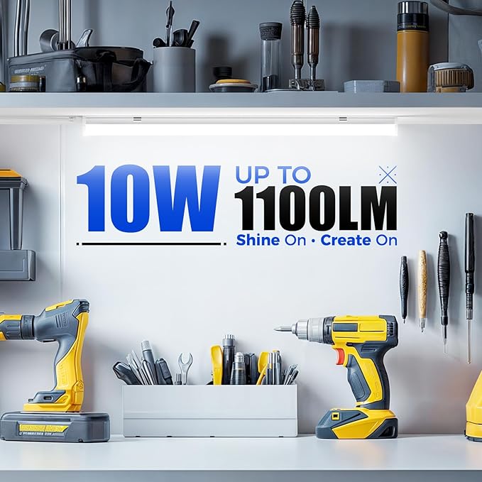 Barrina T5 LED Shop Light 2FT, Utility Shop Lights, Ceiling and Under Cabinet - Image 3