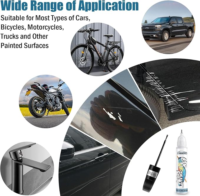 Black Touch Up Paint for Cars, Car Paint Scratch Repair Pen, Color Accurate - Image 6