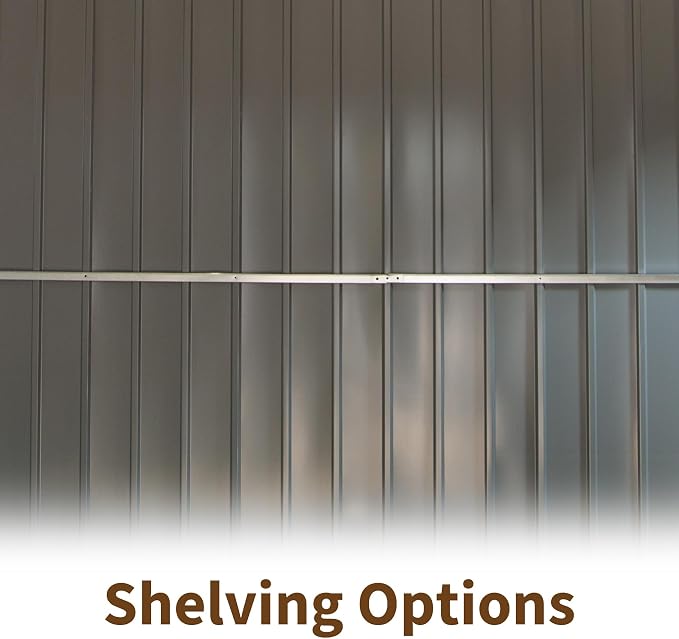IKERY Extra - Large Galvanized Steel Storage Shed - 11' x 12.5' - Image 6