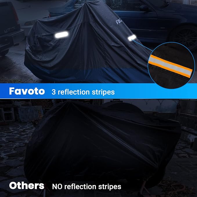 Favoto Motorcycle Cover Waterproof Outdoor - Image 5