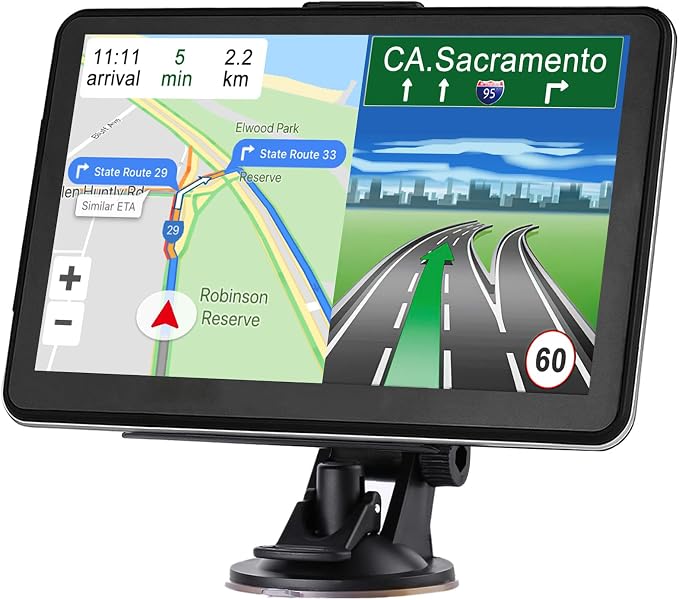 GPS Navigation for Car Truck Navigator Latest Maps 7 Inch Touch Screen Vehicle by Aonerex