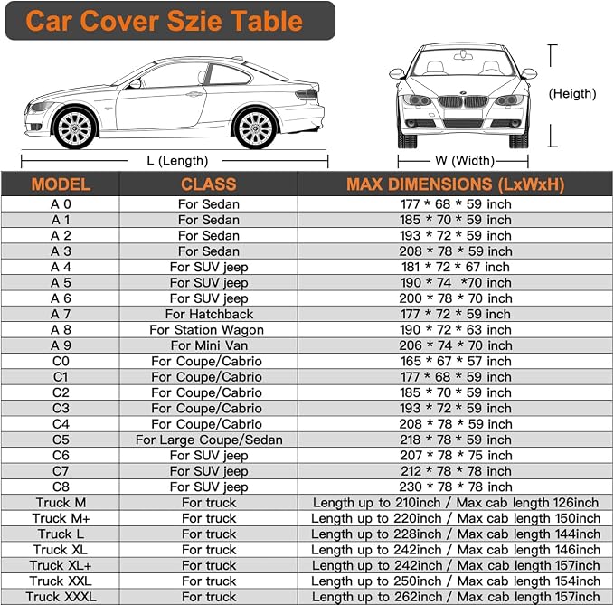 Kayme 6 Layers Hatchback Car Cover Waterproof All Weather - Image 6