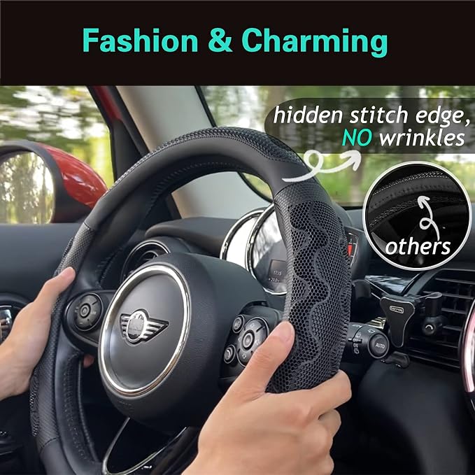 PINCTROT Small Size Steering Wheel Cover Great Grip - Image 2